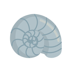 Sea shell icon clipart avatar logotype isolated vector illustration