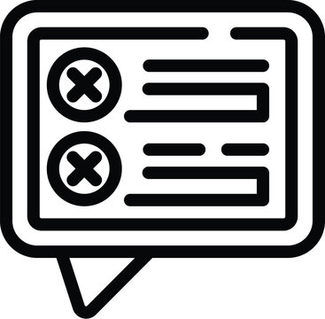 recommend clip art: Software evaluation beta version icon outline vector. Web technical development. Quality assurance testcase