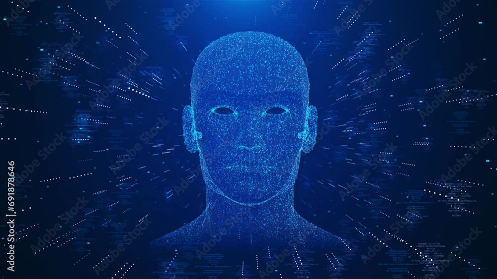 Poster ai artificial intelligence machine learning, technology science. mind global network. digital transf
