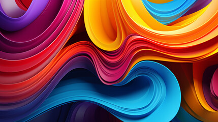 Twisted colorful shapes. Modern PowerPoint and webpage landing background.