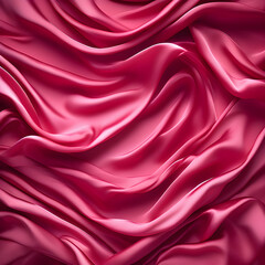 red satin fabric background, Generative AI