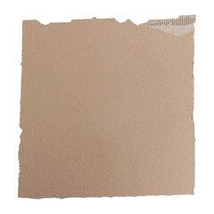 Piece of brown cardboard from the box, blank space for writing, old paper texture