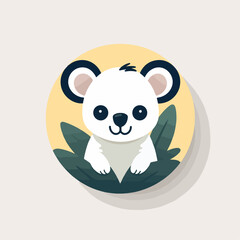 Koala in cartoon, doodle style. Isolated 2d vector illustration in logo, icon, sketch style, Eps 10. AI Generative