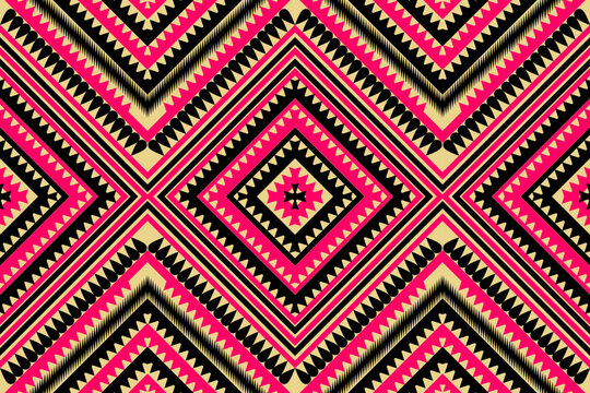 Ikt pattern Abstract seamless texture folwer vector background. Vector illustration for print.