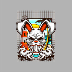 scary rabbit mask