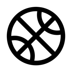 Basketball Line UI Icon