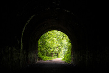 The Moonville Rail Trail in South Eastern Ohio - obrazy, fototapety, plakaty