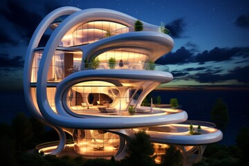 Design of a futuristic house