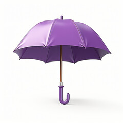 3D purple umbrella