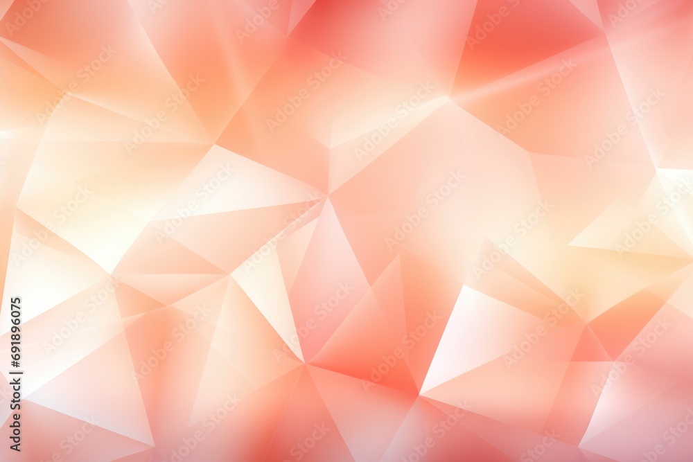 Aufkleber peach fuzz geometric background with assorted shapes visually appealing and balanced composition