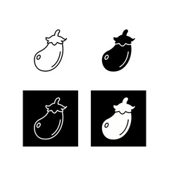 Eggplant Vector Icon
