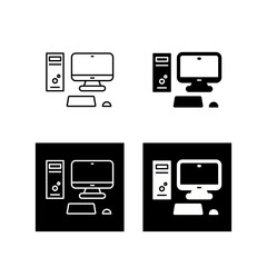 Computer Vector Icon