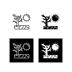 Drought Vector Icon