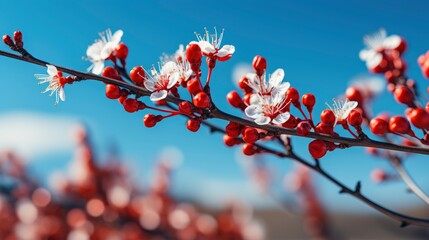 Branch Cherry Tree Abundantly Strewn Buds, HD, Background Wallpaper, Desktop Wallpaper