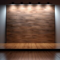 Wooden backround, wooden texture, product presentation, wooden panel, vintage product presentation, generative ai