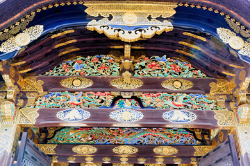 Japan. Kyoto. Japan. Kyoto. Nijo Castle. The karamon main gate to Ninomaru Palace