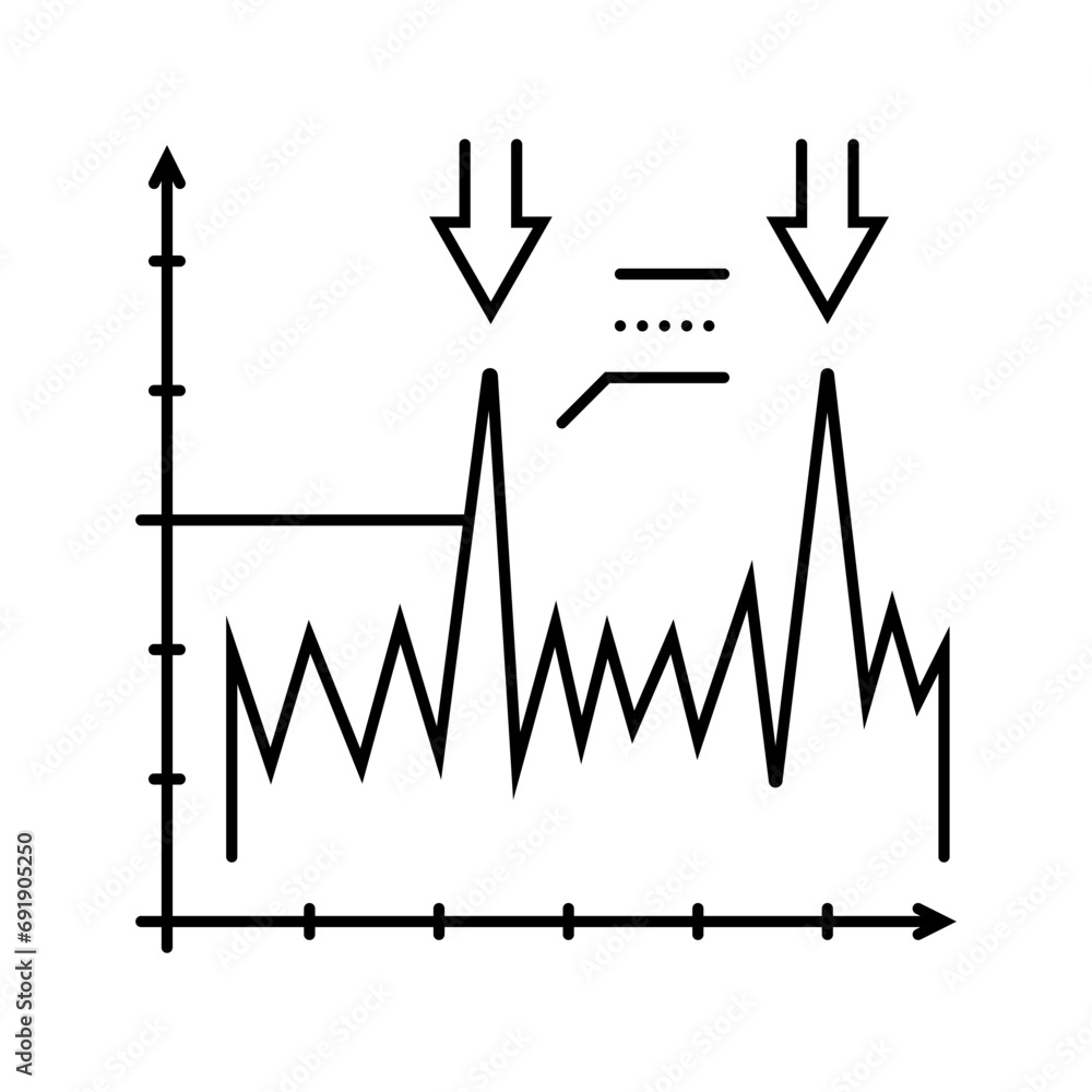 Poster vibration analysis mechanical engineer line icon vector. vibration analysis mechanical engineer sign