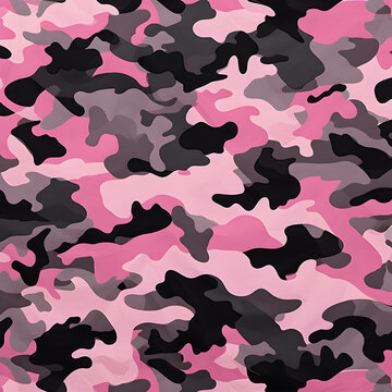 Black and pink camouflage background