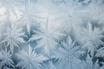Frost pattern decorating the window