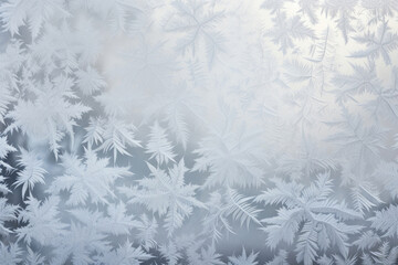Frost pattern decorating the window