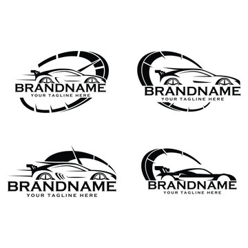 set of unique and eye catching sports car silhouette.  this design is perfect for business related to automotive Industry