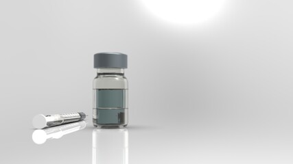 Insulin Syringe and Vial of Liquid: Tools for Diabetes Control
