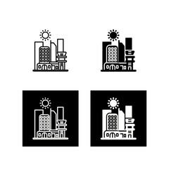 Fototapeta premium Cityscape Vector Icon