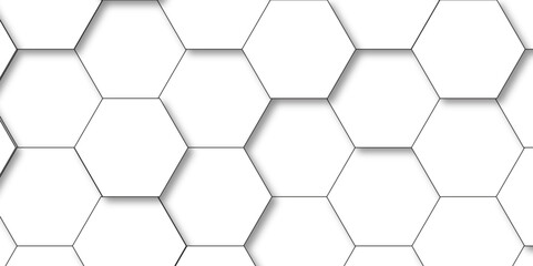 Abstract background. Abstract white background with hexagons. Abstract hexagon polygonal pattern background vector. seamless bright white abstract honeycomb background. - obrazy, fototapety, plakaty