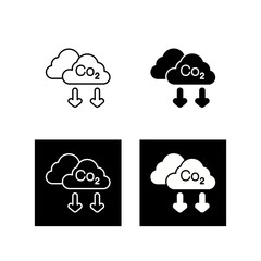 Obraz premium Co2 Vector Icon