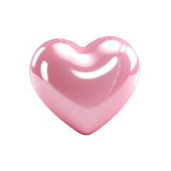Shiny Pink Heart Symbol on Transparent Background, PNG Transparent. Love, Valentine, Like
