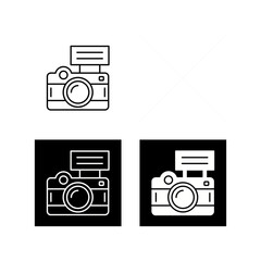 Camera Flash Vector Icon