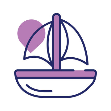 recommend clip art: Motor yacht vector design, boat for sea traveling icon, luxury ship for trip or party in the ocean