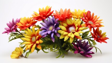  vibrant gazania blooms, their bold and striking colors forming a visually