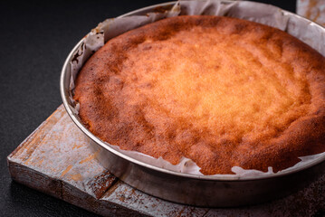 Delicious homemade round baked mince pie or tart