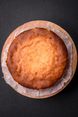 Delicious homemade round baked mince pie or tart