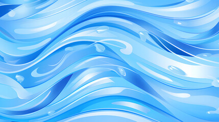 Abstract Blue Water Waves Background