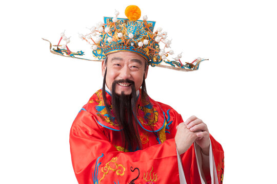 Chinese God of Wealth greeting for Chinese New Year