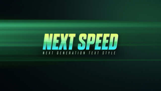 Next Speed Text Style Effect