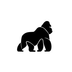 Obraz premium Gorilla mascot logo design vector with modern illustration concept style for badge, emblem and t shirt printing. Gorilla illustration.