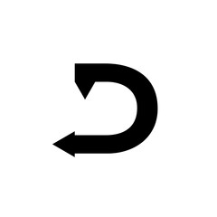 D logo that formed letter D Stock Vector | Adobe Stock