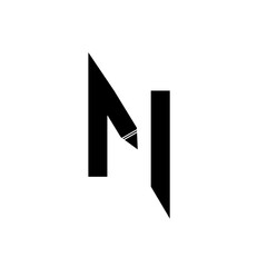 pencil logo that formed letter N Stock Vector | Adobe Stock