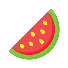 Grab this carefully designed icon of watermelon in trendy style, ready to use vector