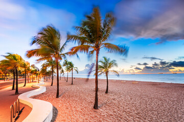 Fort Lauderdale Beach, Florida, USA - obrazy, fototapety, plakaty