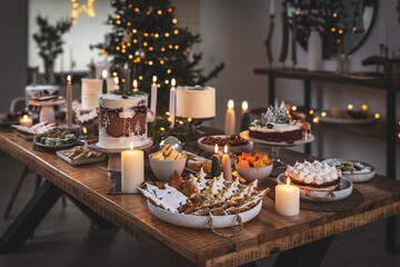 Assortment Christmas homemade baking sweet