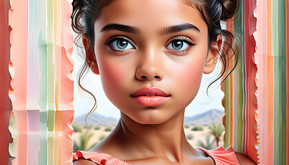 Harmony of Colors: Exploring the Diverse World of Multicolored Lipstick Beauties.(Generative AI)