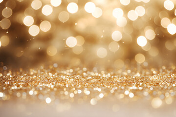 Abstract Bokeh Background with Glitter Lights