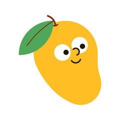 Mango cartoon character clipart