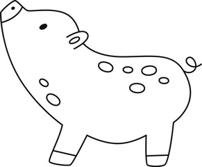 Pig Animal Outline