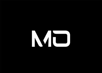 Initial Letter mo Logo Design Monogram Creative Modern Sign Symbol Icon