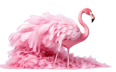 High Heel Flamingo On Transparent Background